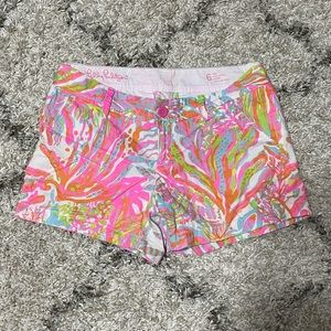 LILLY PULITZER Women's Callahan Shorts Scuba To Cuba Print